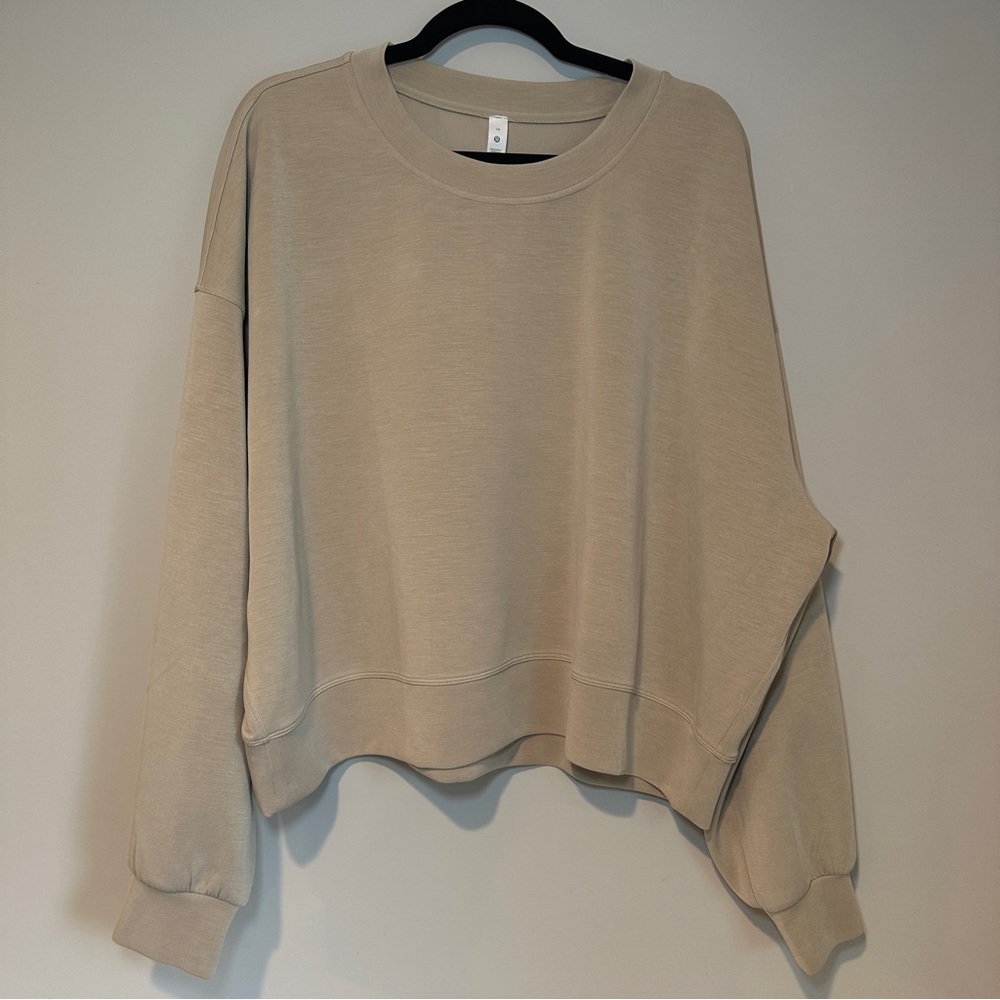 Lululemon Softstreme Perfectly Oversized Cropped Crew Sweatshirt